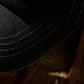 GRS FADED WASHED QUILTED KOWLOON CAP / BLACK ON WHITE