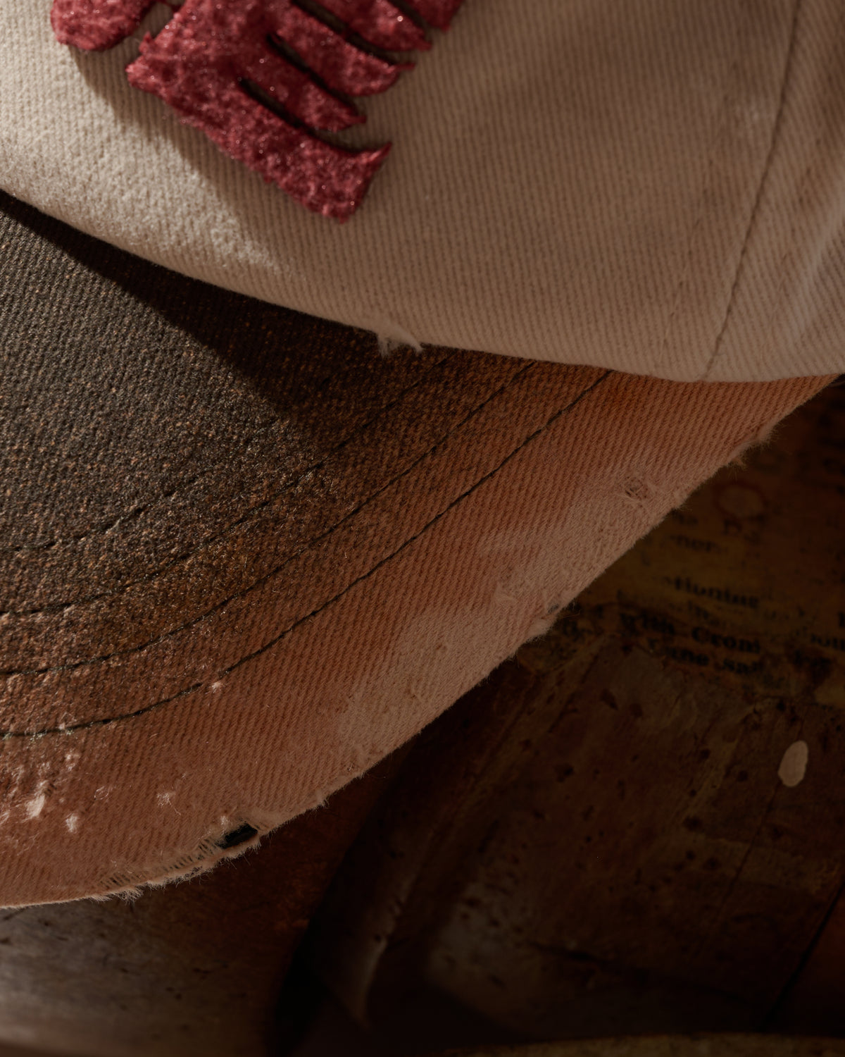 SUN FADED DISTRESSED “KOWLOON” TWO TONE CAP / DIRTY PINK
