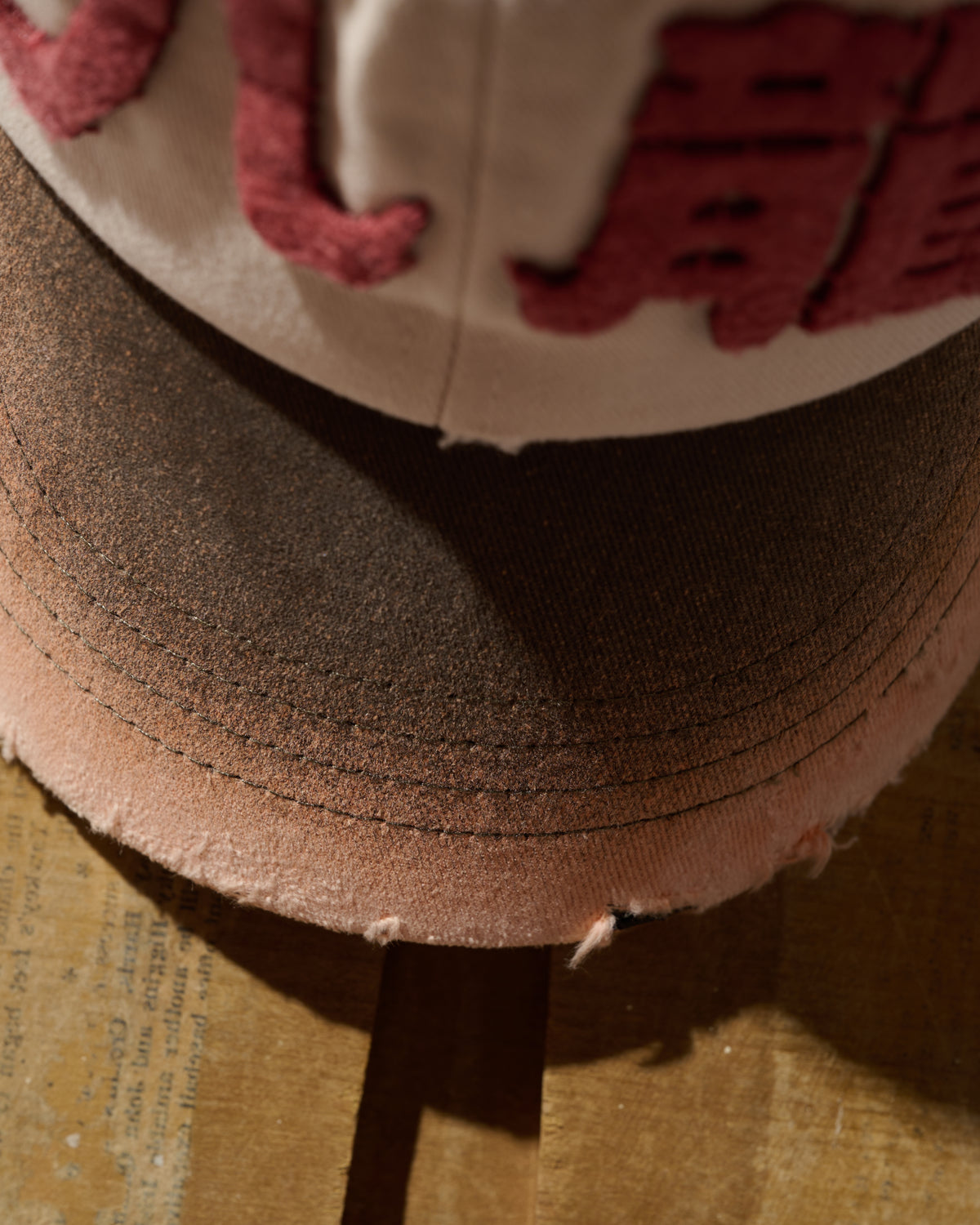 SUN FADED DISTRESSED “KOWLOON” TWO TONE CAP / DIRTY PINK