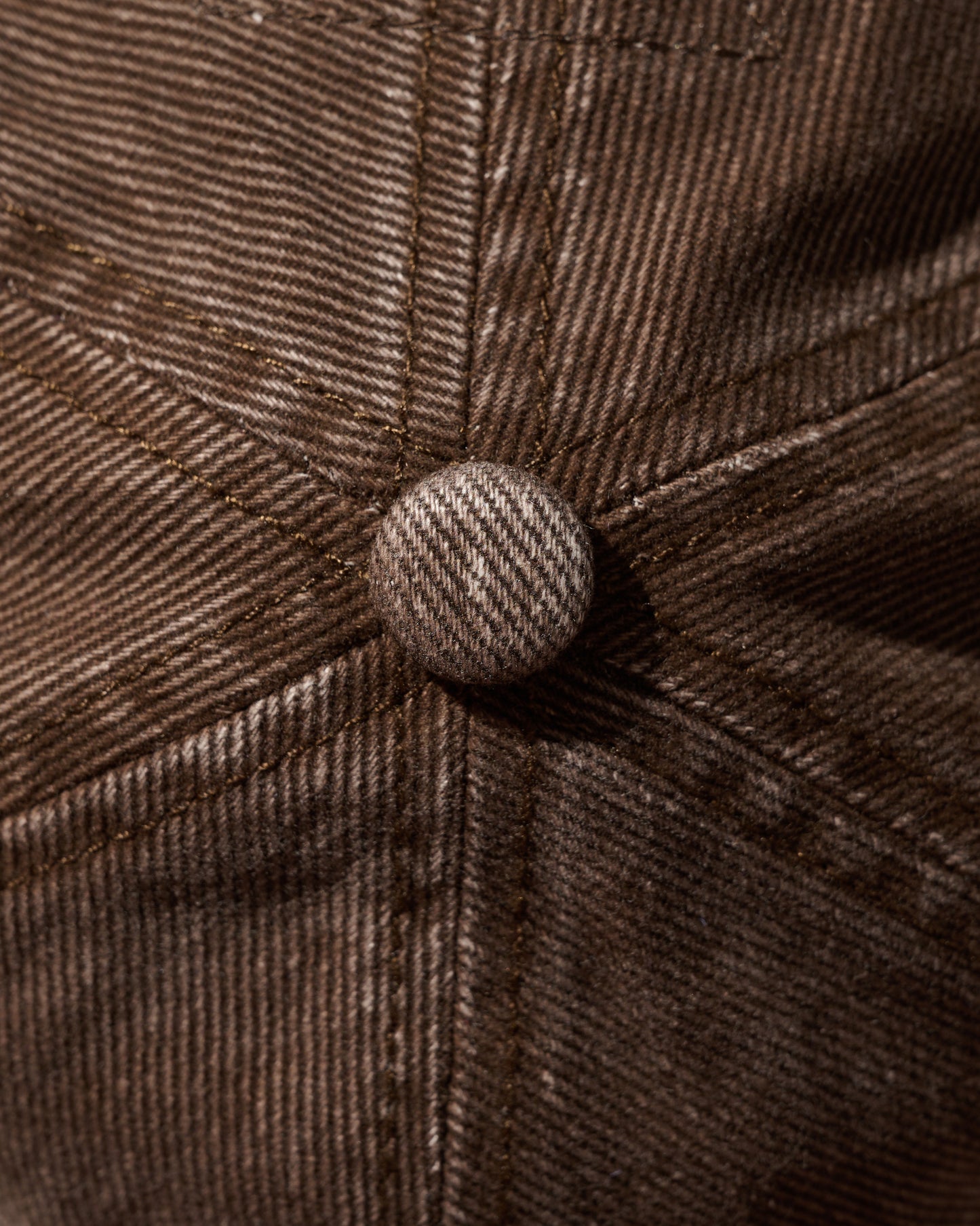 GRS FADED WASHED QUILTED KOWLOON CAP / BROWN