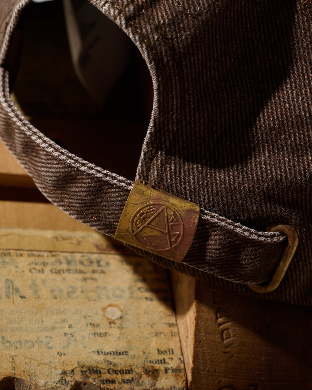 GRS FADED WASHED QUILTED KOWLOON CAP / BROWN