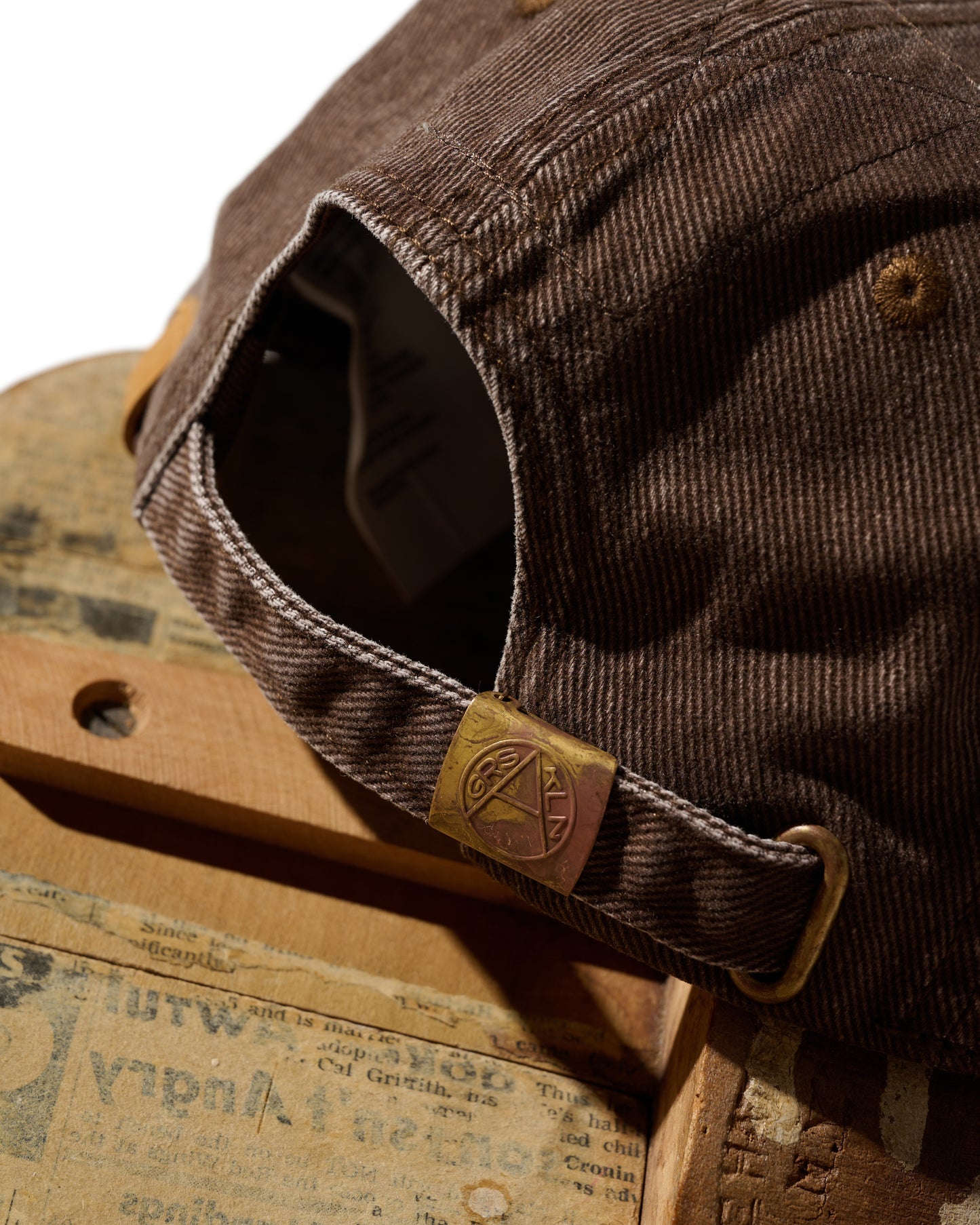 GRS FADED WASHED QUILTED KOWLOON CAP / BROWN