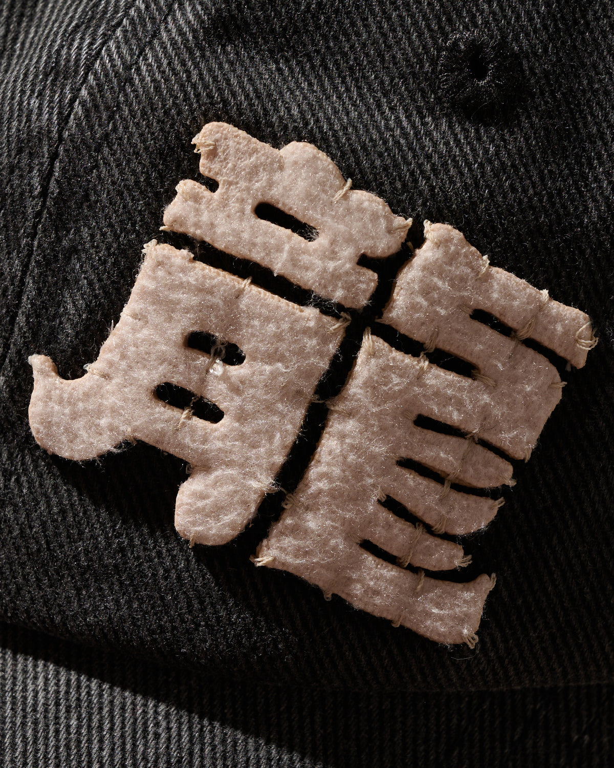 GRS FADED WASHED QUILTED KOWLOON CAP / BLACK