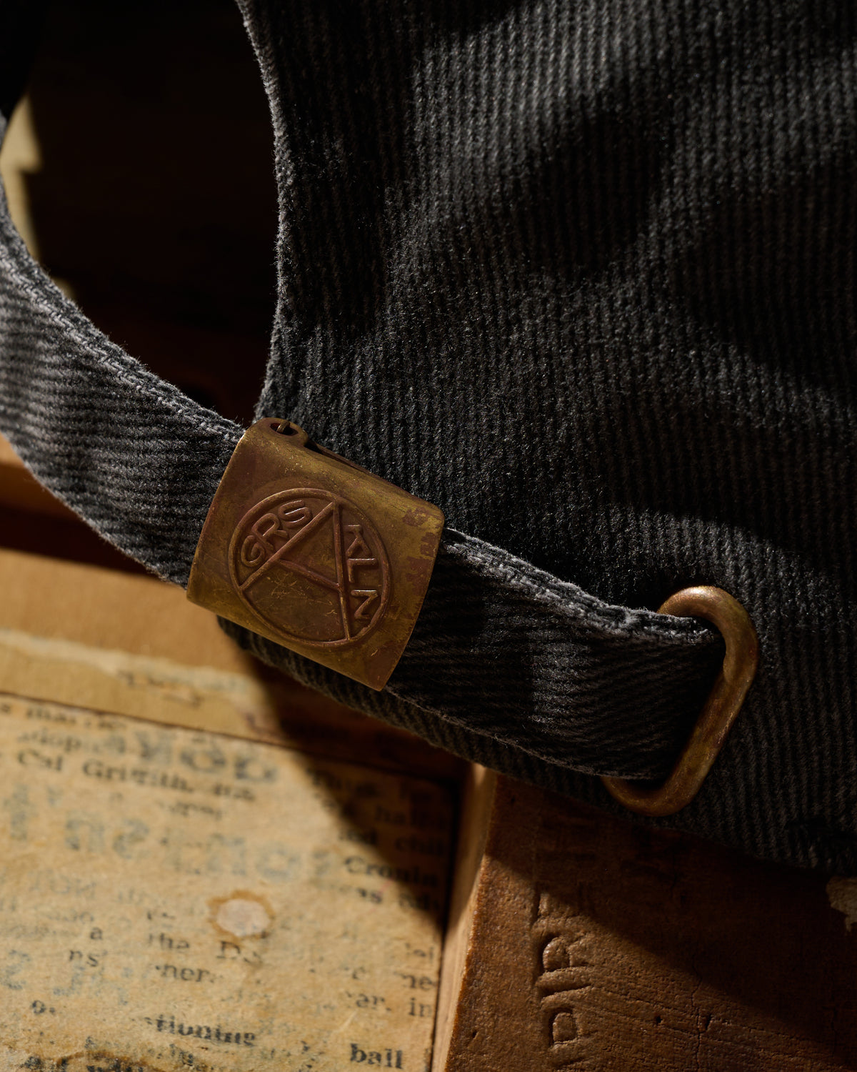 GRS FADED WASHED QUILTED KOWLOON CAP / BLACK
