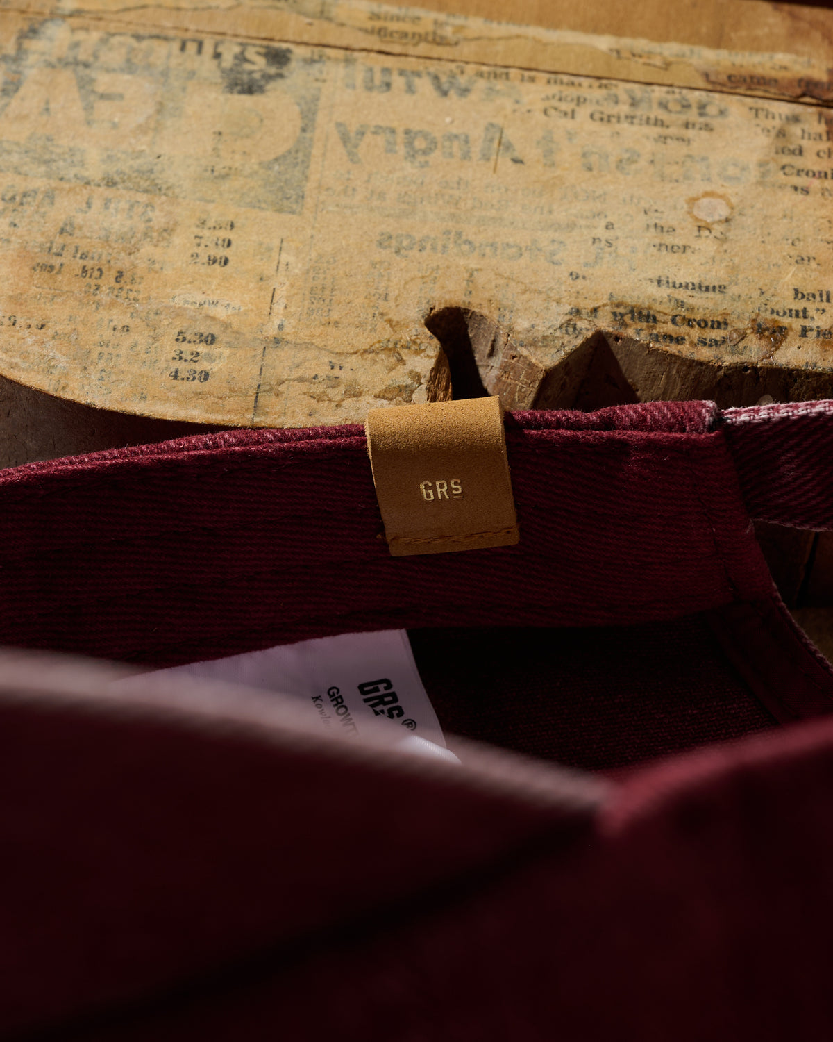 GRS FADED WASHED QUILTED KOWLOON CAP / RED