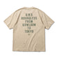 F&P FADED DISTRESSED KOWLOON "FREEDOM" TEE / VINTAGE WHITE