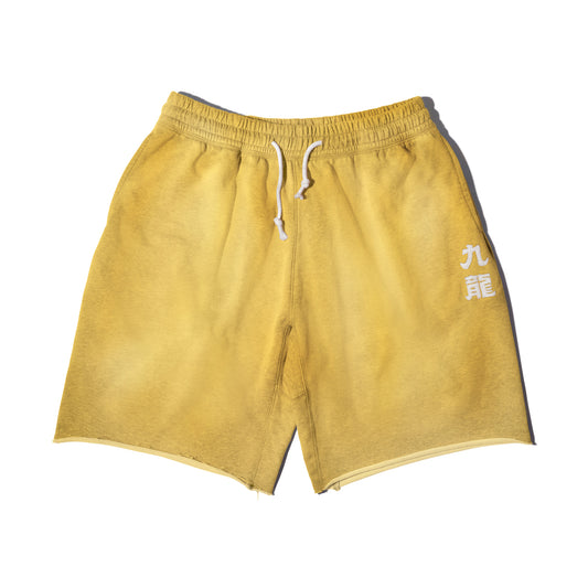 Sun Faded Kowloon Lightweight Sweat Shorts / Summer Yellow