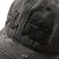 [RESTOCK PRE-ORDER] CITY OF DARKNESS FADED WASHED DISTRESSED LEATHER IN BLACK “KOWLOON” CAP