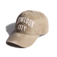 Faded Washed Hand Quilted “Kowloon City” Cap / Faded Beige