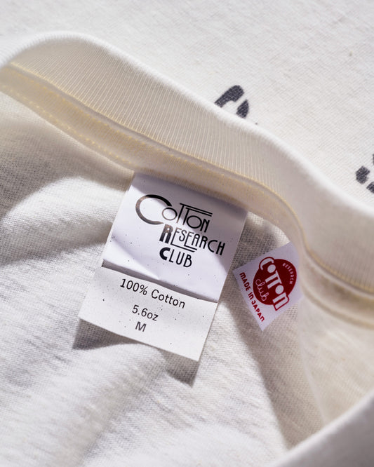 S/S Slubby T-Shirt / White  Made in Japan