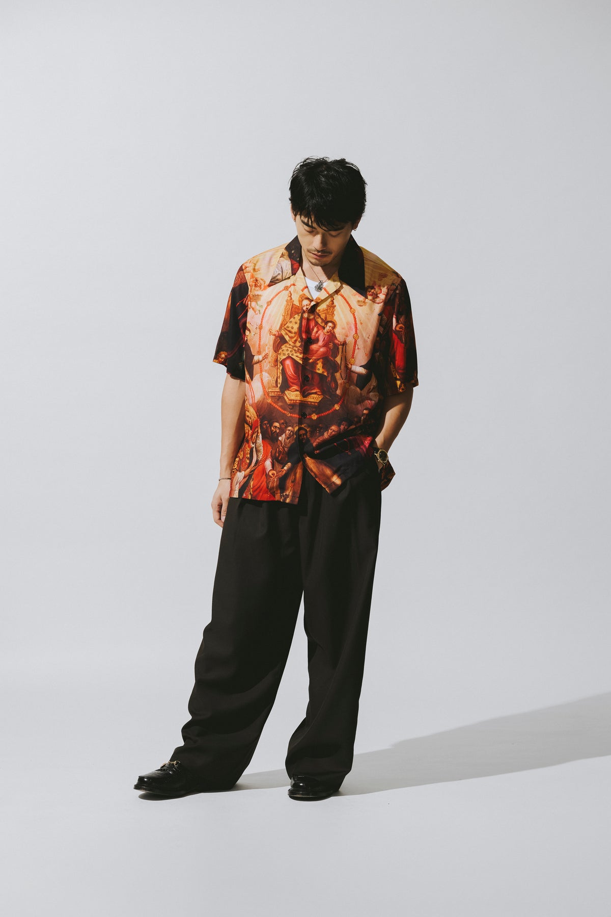 LADY OF THE ROSARY CREPE SHIRT - ORIGINAL