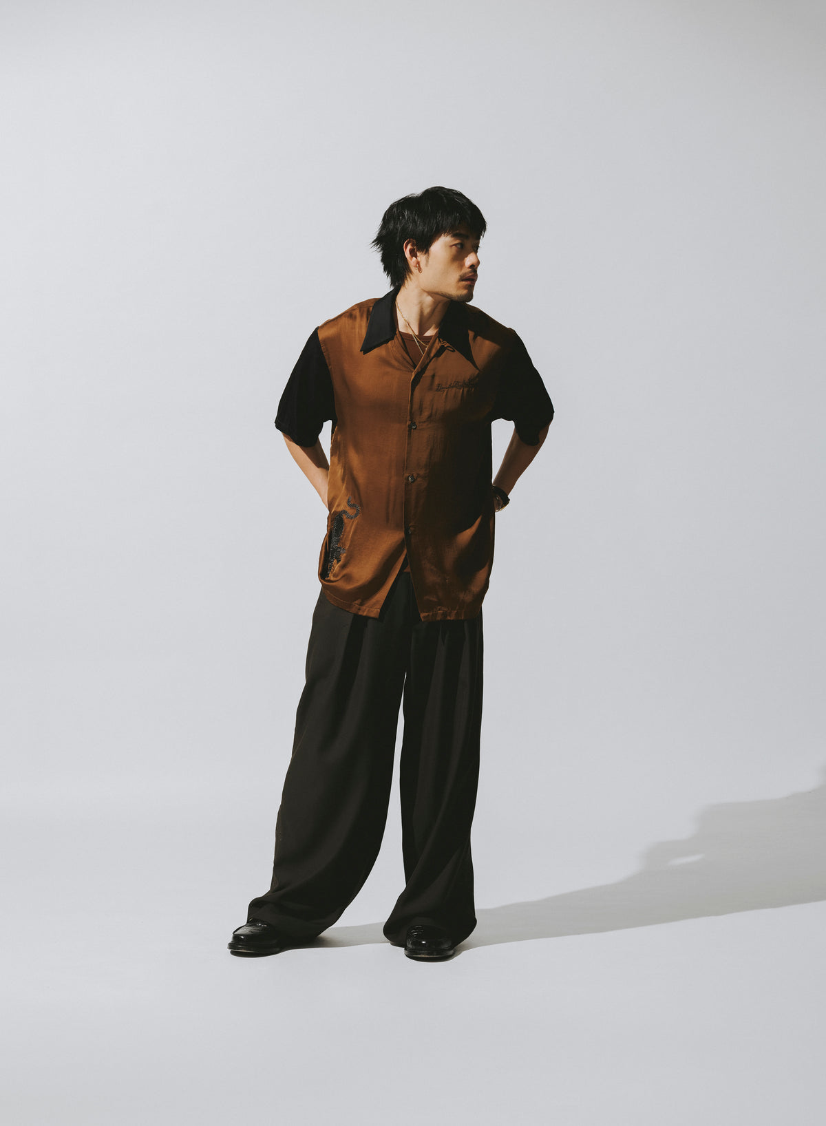 TWO TONE HAW PAR SHIRT / ARGUS BROWN