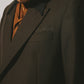 DOUBLE BREASTED TWEED BLAZER / COCOA BROWN