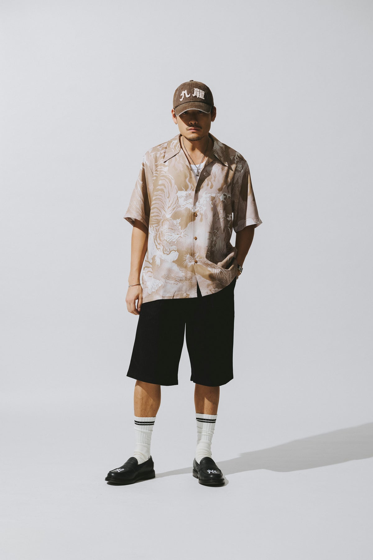 GRS FADED WASHED QUILTED KOWLOON CAP / BROWN