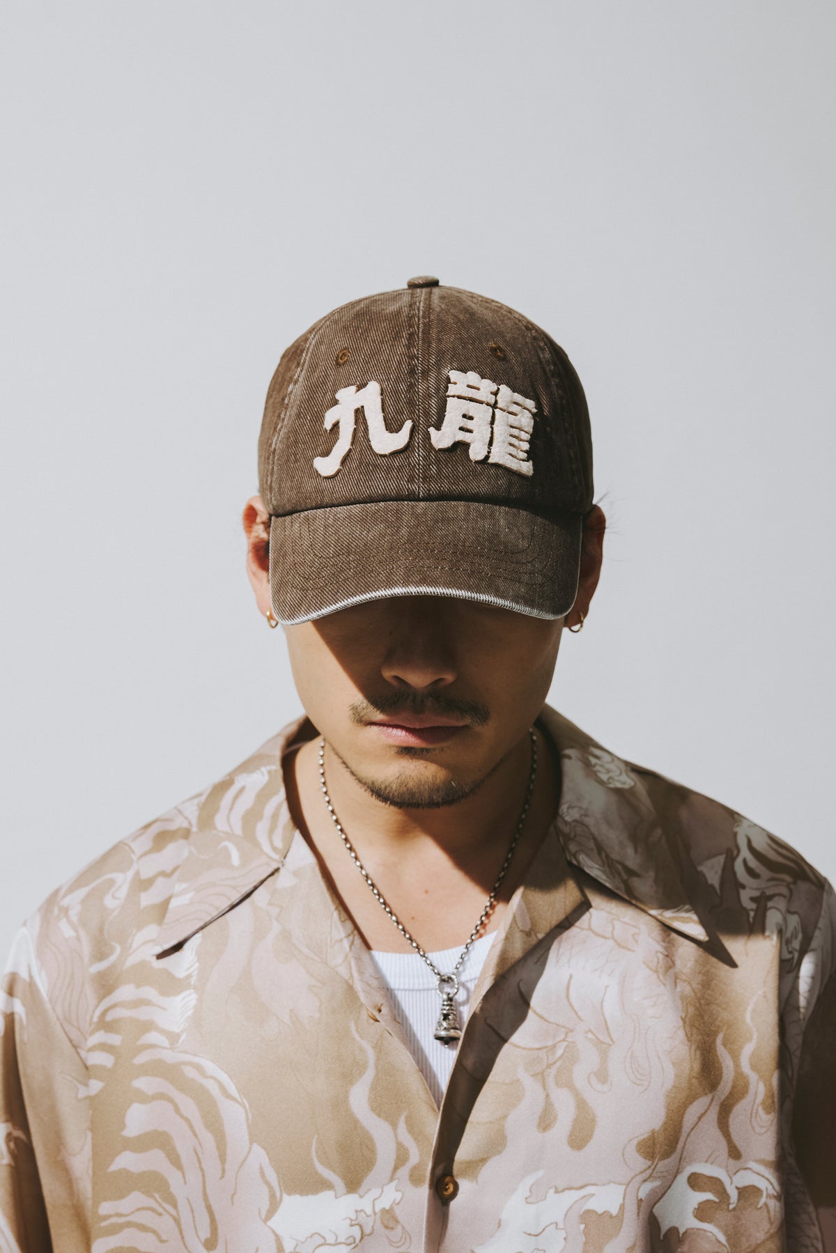 GRS FADED WASHED QUILTED KOWLOON CAP / BROWN