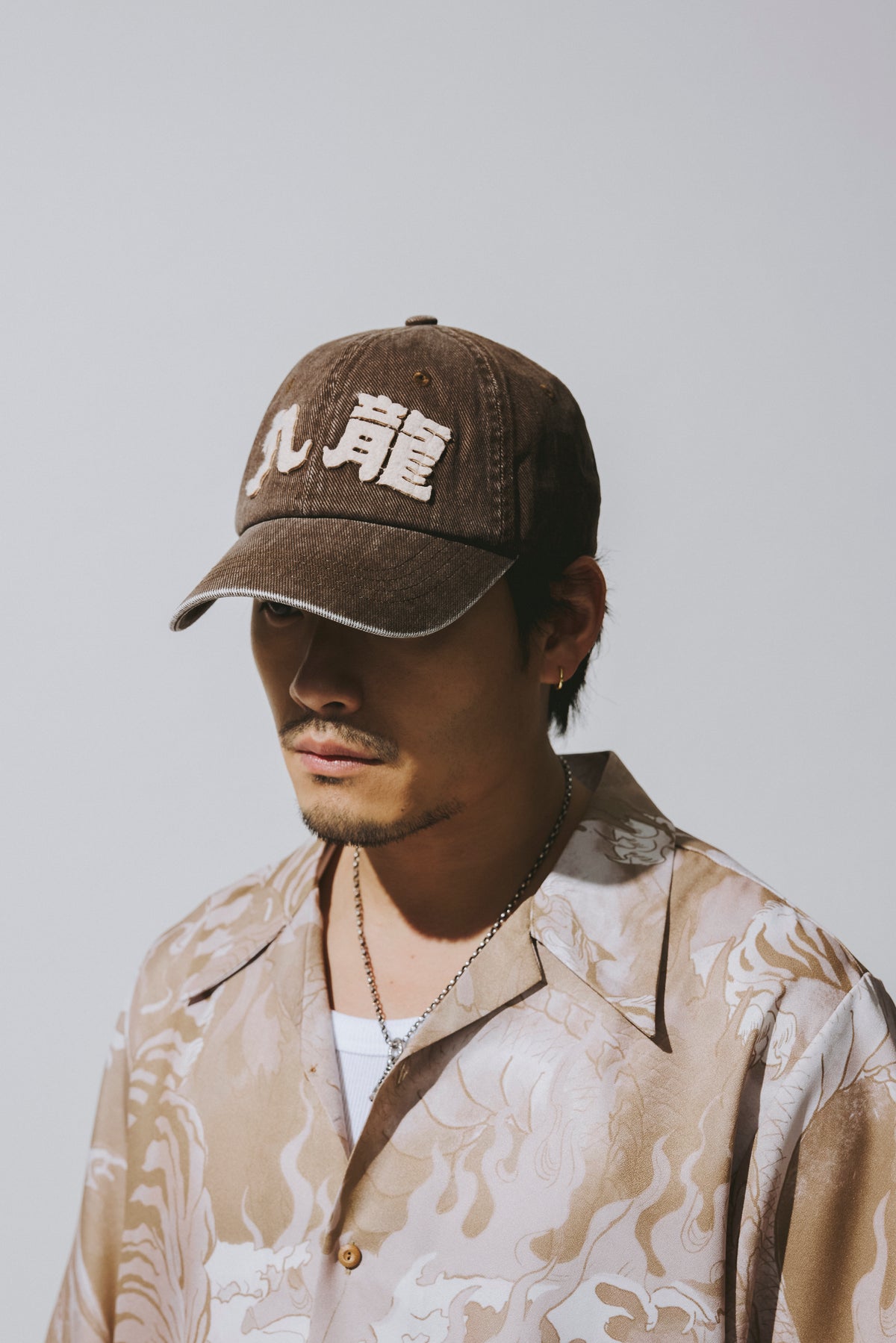 GRS FADED WASHED QUILTED KOWLOON CAP / BROWN