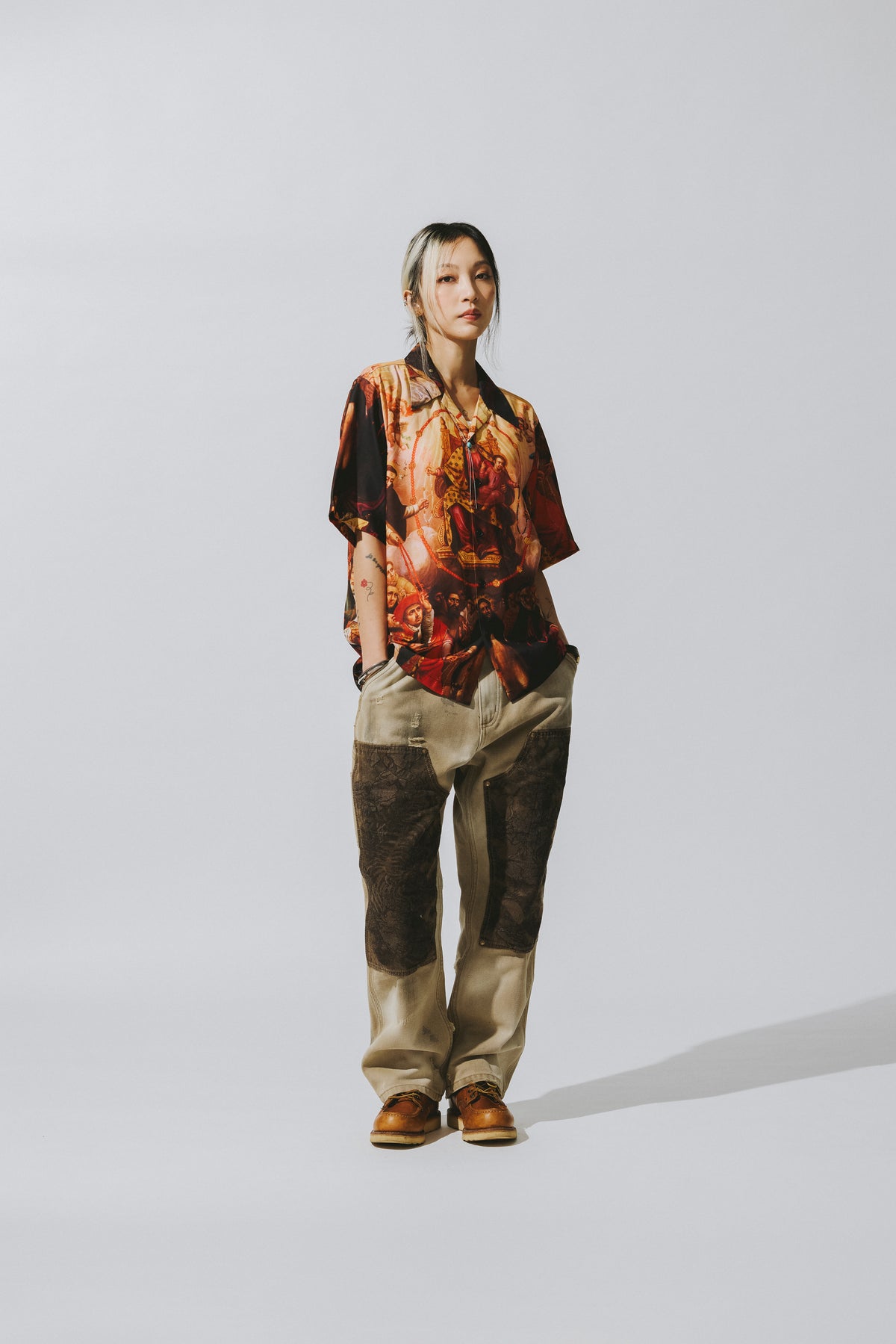 LADY OF THE ROSARY CREPE SHIRT - ORIGINAL