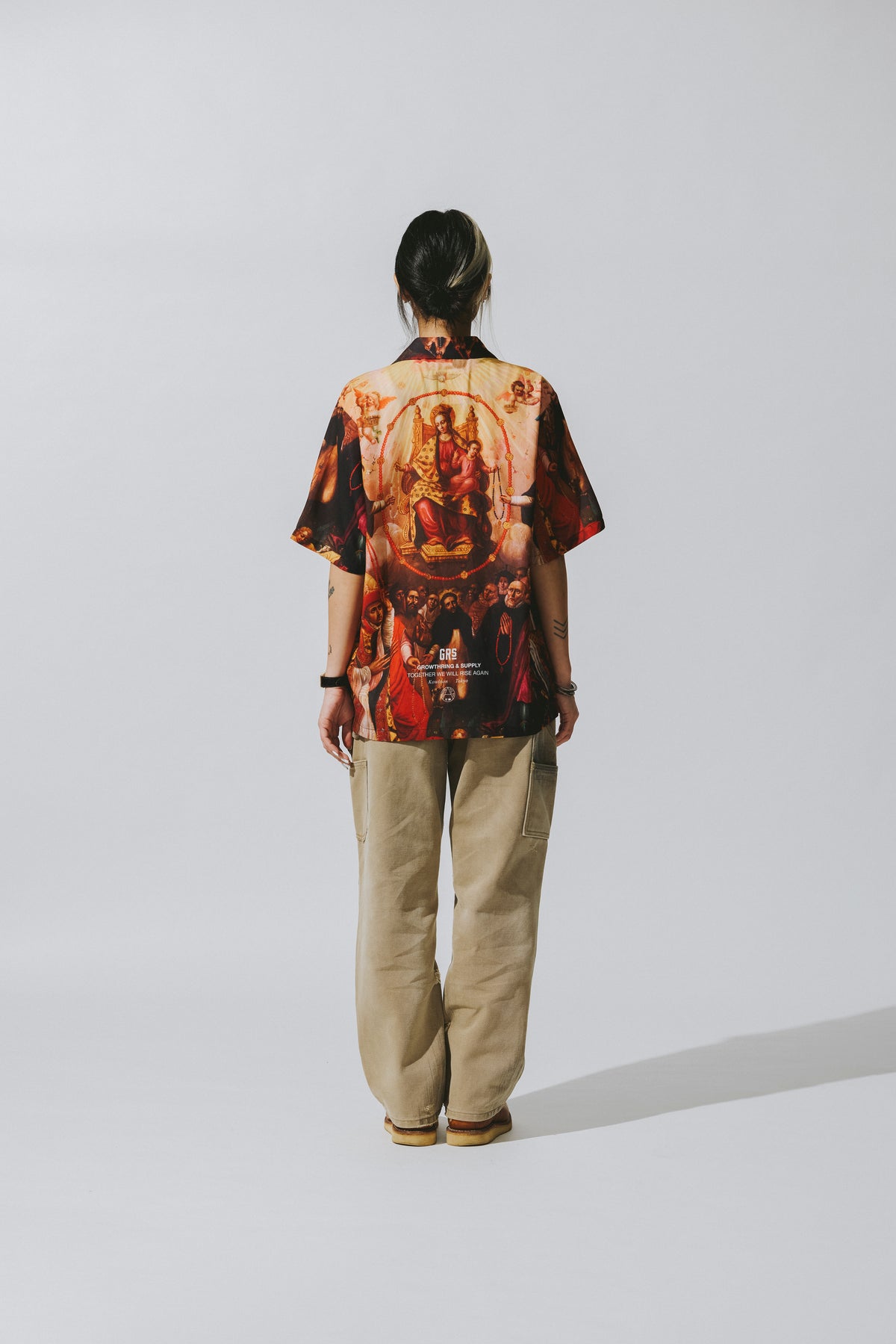 LADY OF THE ROSARY CREPE SHIRT - ORIGINAL