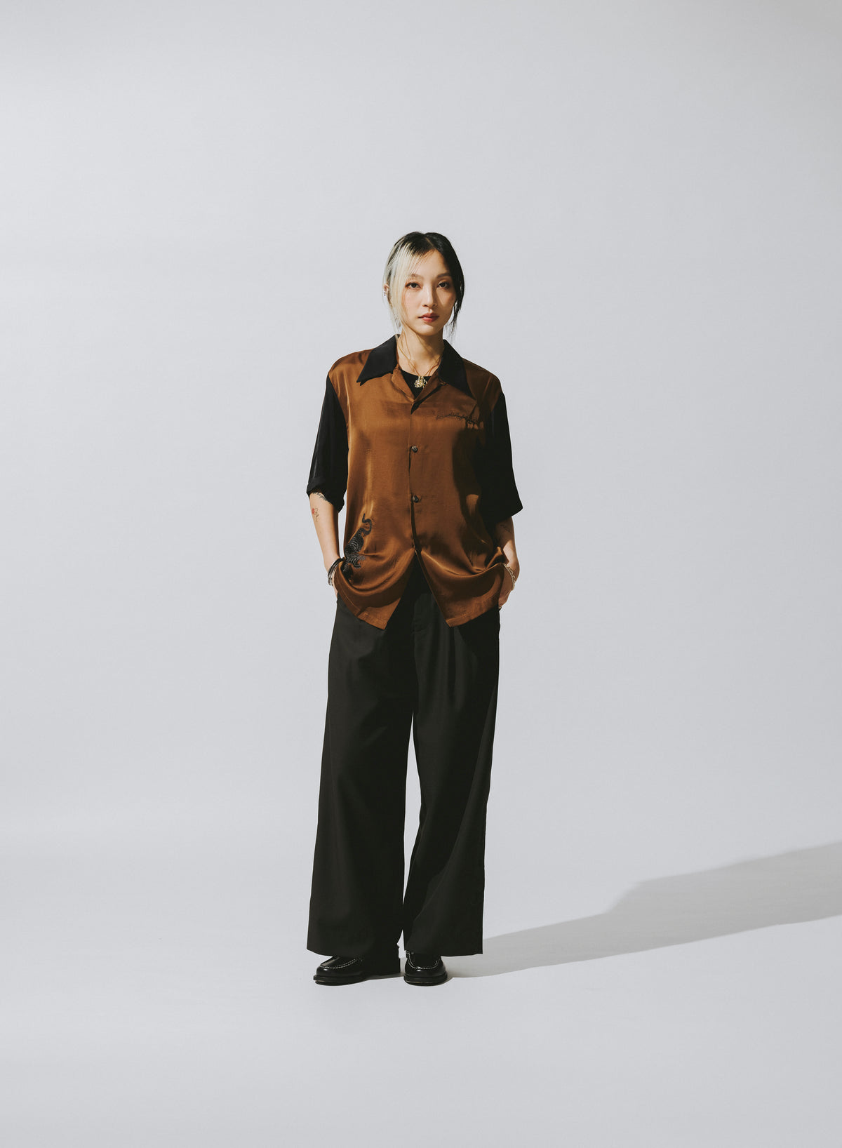 TWO TONE HAW PAR SHIRT / ARGUS BROWN