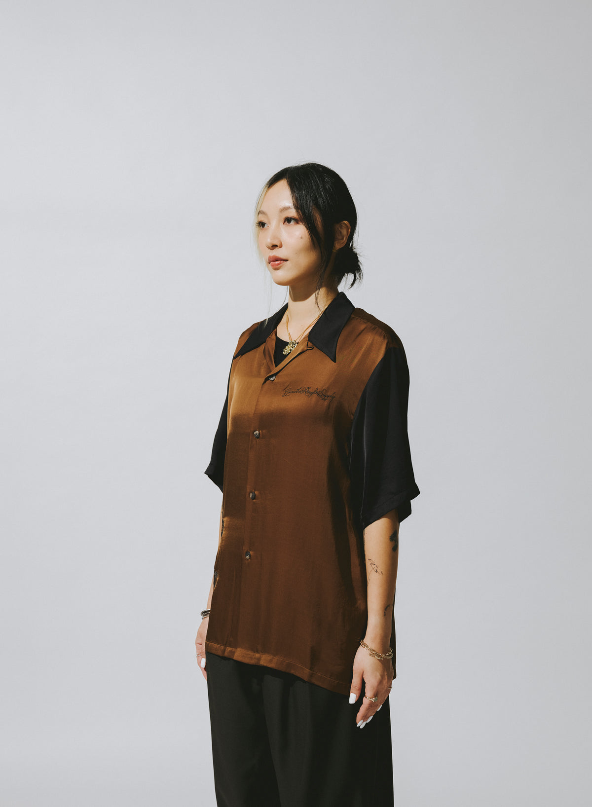 TWO TONE HAW PAR SHIRT / ARGUS BROWN