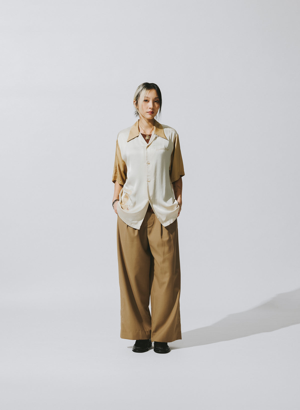 TWO TONE HAW PAR SHIRT / DESERT BEIGE