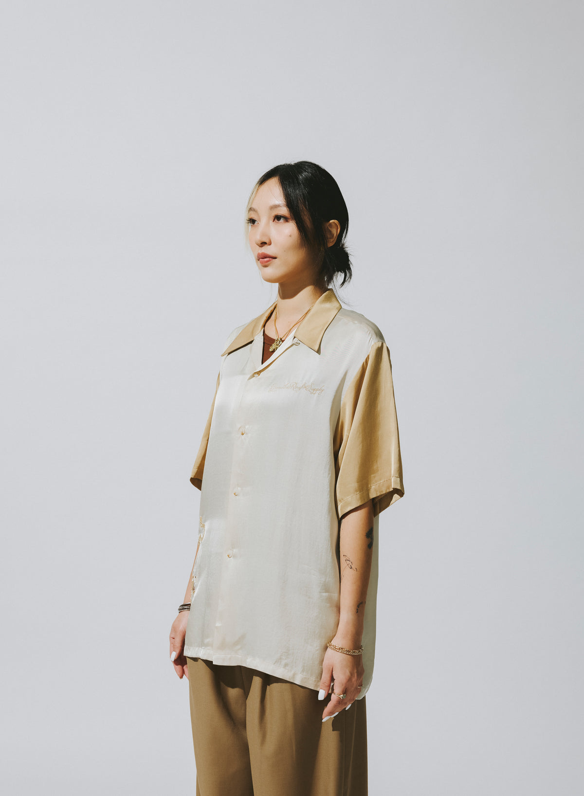 TWO TONE HAW PAR SHIRT / DESERT BEIGE