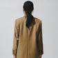 DOUBLE BREASTED TWEED BLAZER / TAN