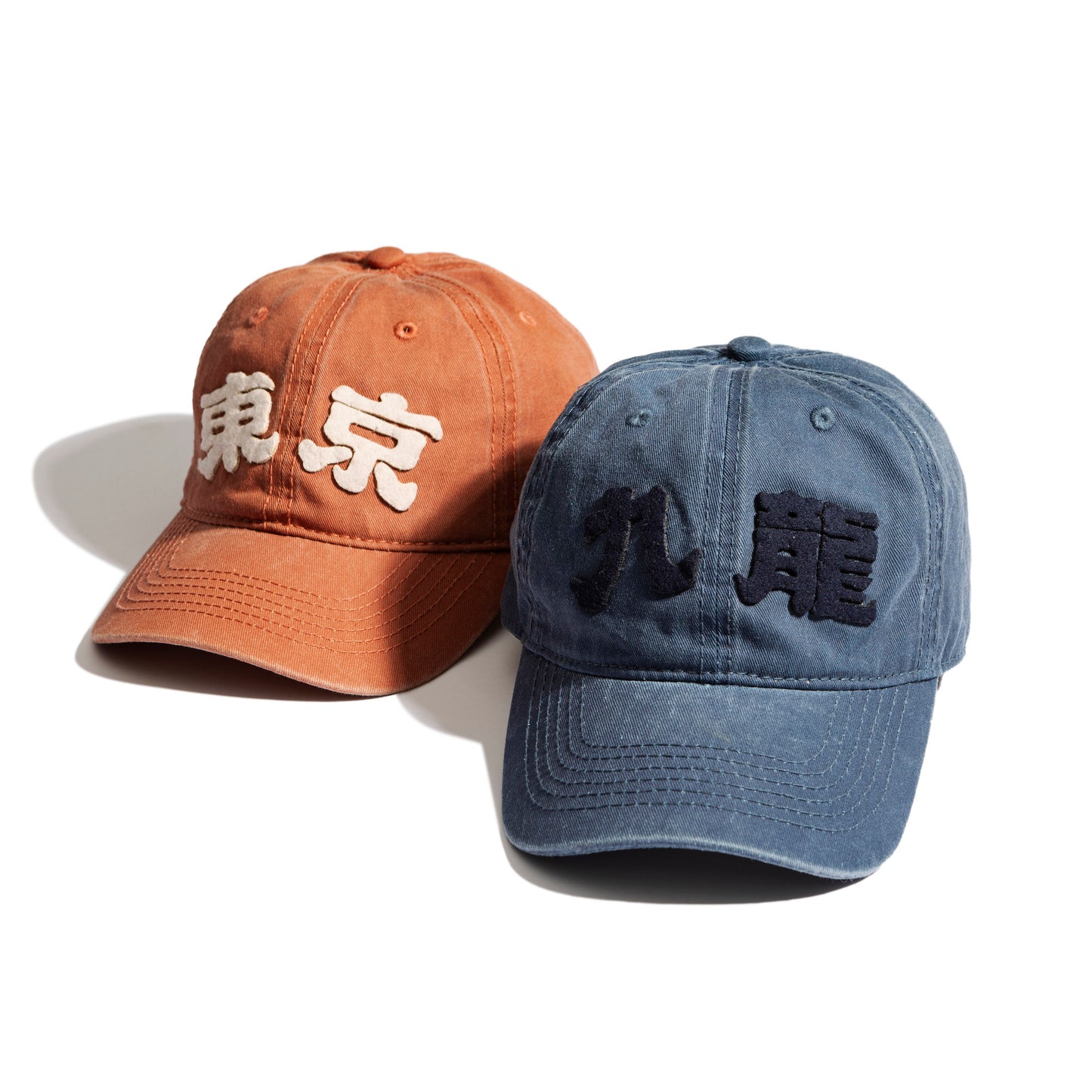 [PRE-ORDER SUMMER SPECIAL] FADED WASHED HAND QUILTED "TOKYO” CAP  / FADED ORANGE