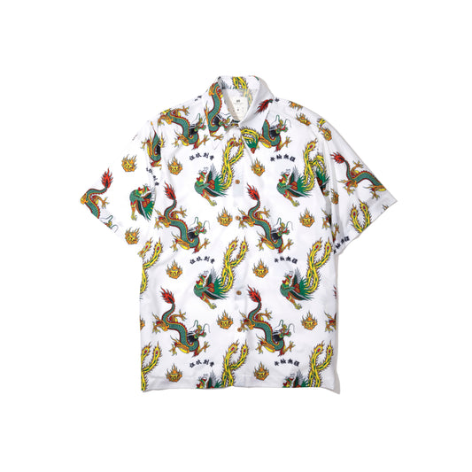 [Pre-order] GRS X 59TATTOO DRAGON PHOENIX PATTERN SHIRT / OFF WHITE