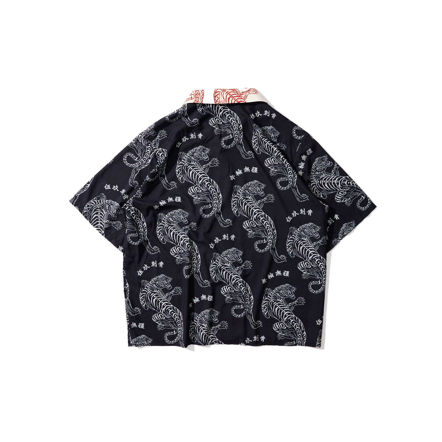 [Pre-order] GRS X 59TATTOO UPHILL TIGER PATTERN SHIRT / BLACK & WHITE