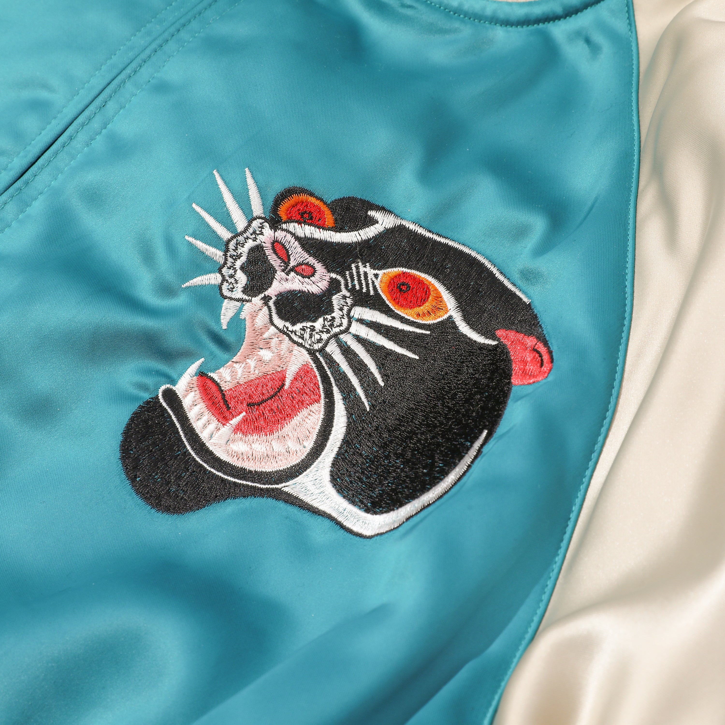 【おすすめ】90's OLD SOUVENIR JACKET Vintage 1990's Japanese Classics Script Skull Sukajan