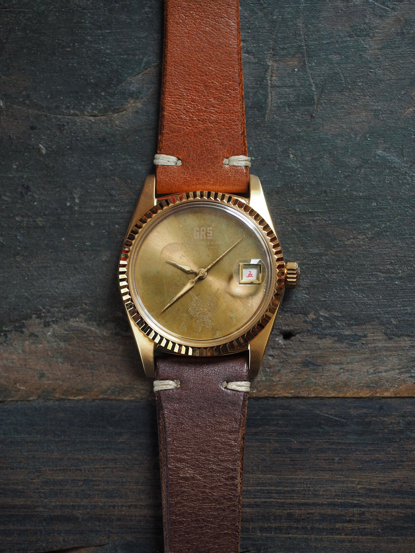 [STRAP ONLY] GRS x WMT Leather Strap “mismatched” Italian Vegetable Tanned Leather
