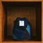 90s Upcycled Patchwork Fleece Bucket Bag / Navy