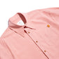 Faded Color S/S Pocket Big Shirt / Dusty Pink