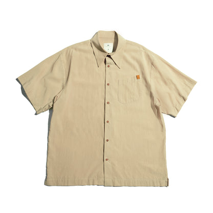 Faded Color S/S Pocket Big Shirt / Bleached Sand