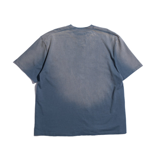 Faded Washed S/S Pocket Big Tee / Faded Blue