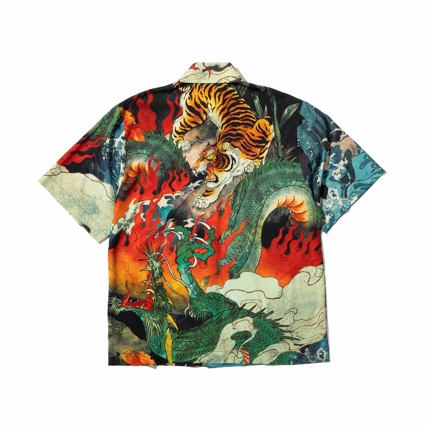 Downhill Tiger & Dragon Overprint Shirt