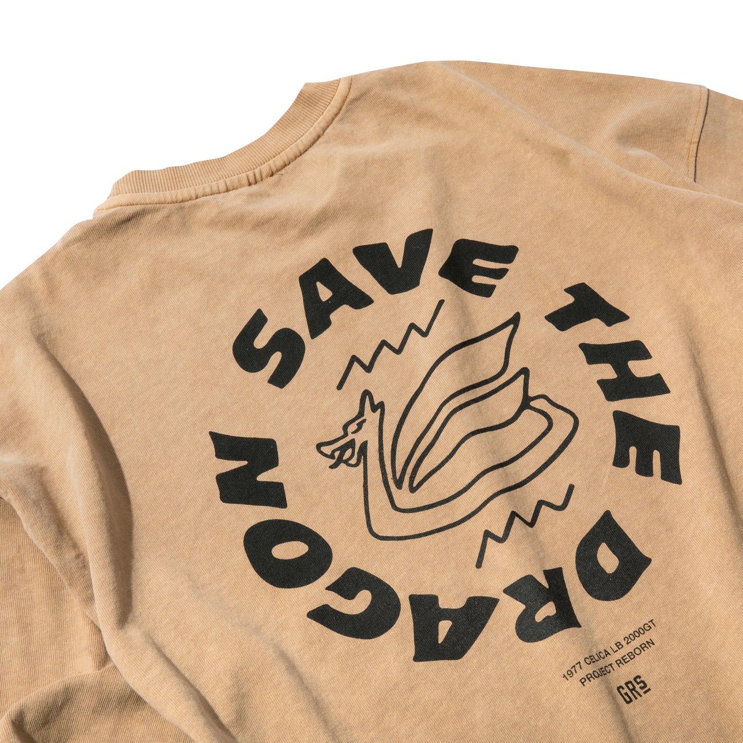 HEAVY WEIGHT WASHED L/S TEE BEIGE