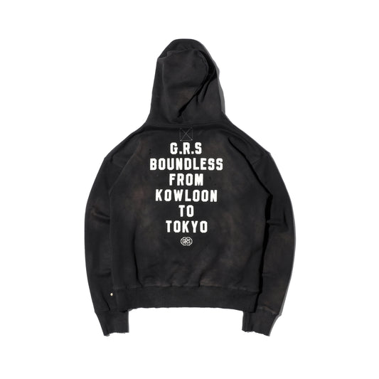 Sun Faded Kowloon Hoodie / Black